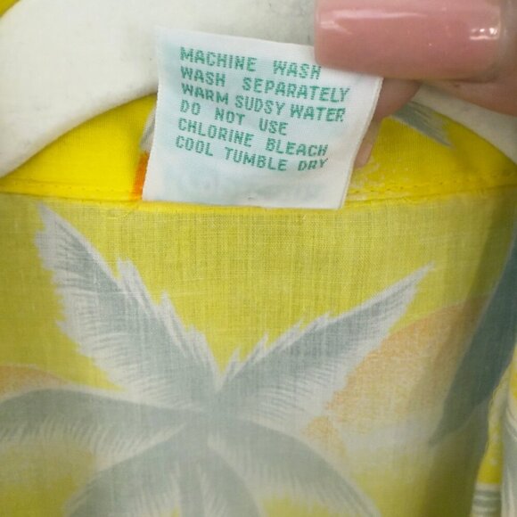 Vintage 1980's Men's Tropicana Hawaiian Shirt With Palm Tree - Picture 6 of 9